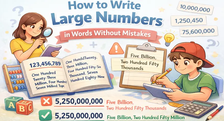 How to Write Large Numbers in Words Without Mistakes