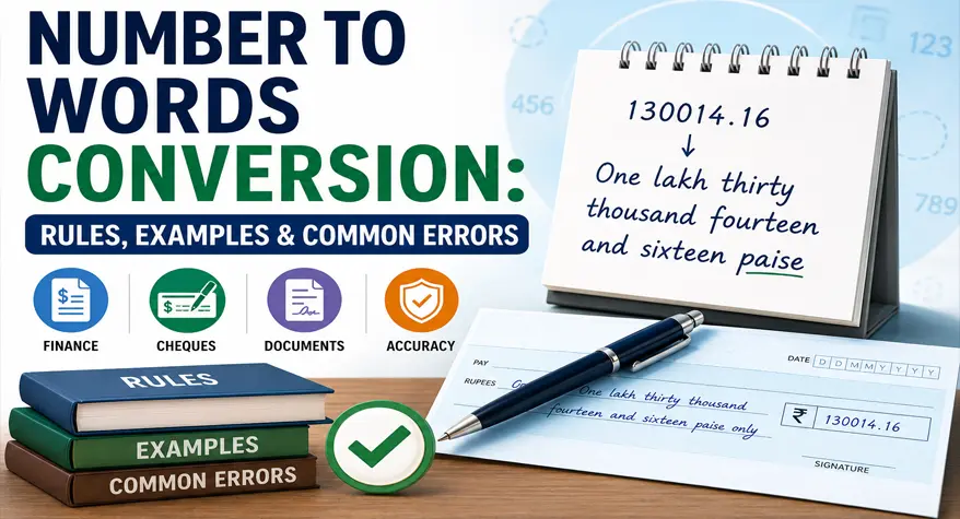 Number to Words Conversion Rules, Examples & Common Errors