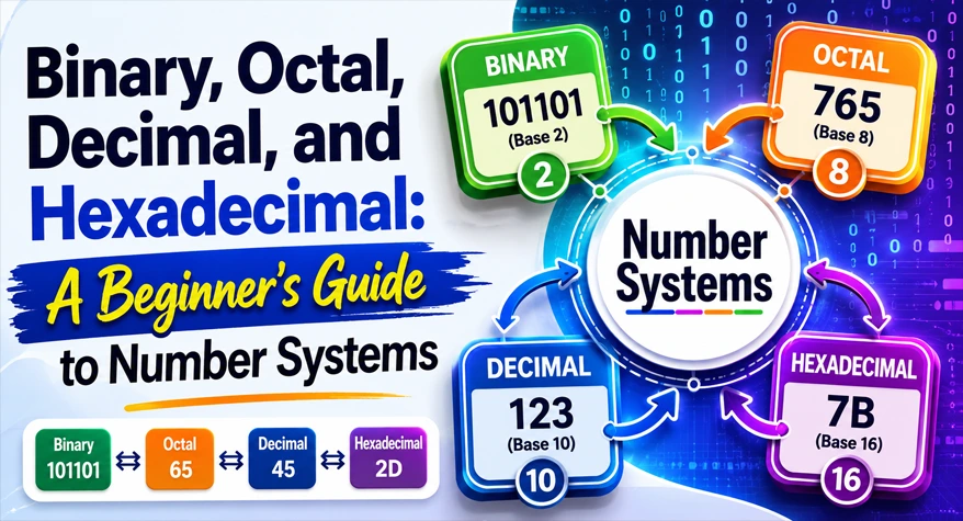 Beginner's guide to binary octal decimal and hexadecimal number systems